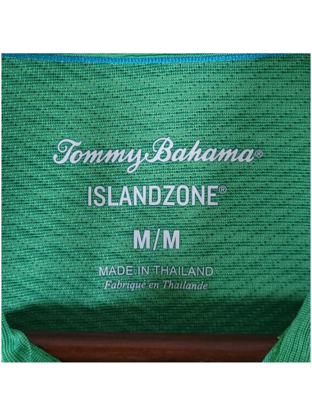 Tommy Bahama Palm Coast Island Zone Polo Mens Medium Green T222195 Golf Wicking - Picture 7 of 9